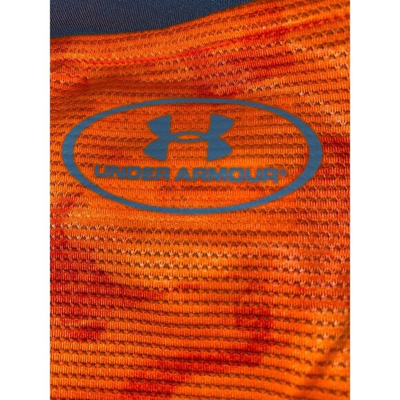 UNDER ARMOUR 2015 MEN'S HEATGEAR GRAY/ORANGE CAMO SS FITTED PERFORMANCE TEE SZ 2 - Picture 6 of 6
